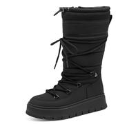 Winterstiefel TAMARIS, Damen, Gr. 36, Warmfutter, schwarz, Lederimitat, Textil, unifarben, Basic, 23_1_Schuhe Winterstiefel, Plateau, Schnürsstiefel, mit Ösen und aufgesetzer Schnürung (45508619-36) s