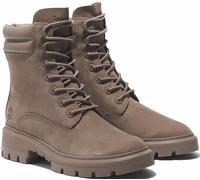 Winterstiefel TIMBERLAND "CORTINA VALLEY MID LACE UP WATERPROOF BOOT", Damen, Gr. 37,5, beige, Leder, Schuhe Winterstiefel, Winterschuhe, Winterboots, Schnürboots, Schnürstiefel, wasserdicht (66818017