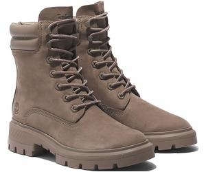 Winterstiefel TIMBERLAND "CORTINA VALLEY MID LACE UP WATERPROOF BOOT", Damen, Gr. 37,5, beige, Leder, Schuhe Winterstiefel, Winterschuhe, Winterboots, Schnürboots, Schnürstiefel, wasserdicht (66818017