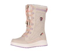 Winterstiefel TROLLKIDS "GIRLS ARENDAL WINTER BOOTS PRO", Damen, Gr. 28, beige (sandstone, soft lila, vivid orange), Synthetik, Schuhe Winterstiefel, wasserdicht, mit profiliertem Gummi-Laufsohlenmate