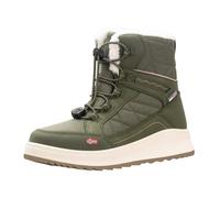 Winterstiefel TROLLKIDS "GIRLS ARENDAL WINTER BOOTS XT", Mädchen, Gr. 35, grün (dusky olive, pink dawn), Synthetik, Textil, mehrfarbig, Schuhe Winterstiefel, wasserdicht, Schnellverschluß, reflektiere