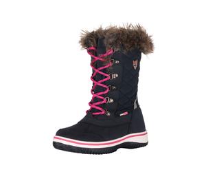 Winterstiefel TROLLKIDS "GIRLS HOLMENKOLLEN SNOW BOOTS XT", Damen, Gr. 32, bunt (navy, magenta), Synthetik, Textil, Schuhe Winterstiefel, Winterschuhe, Winterboots, Snowboots, wasserdicht, reflektiere