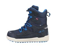 Winterstiefel TROLLKIDS "KIDS FINNMARK WINTER BOOTS", Mädchen, Gr. 29, blau (navy, medium blau), Leder, Synthetik, mehrfarbig, Schuhe Winterstiefel, Snowboots, Winterstiefel, Winterschuhe, für Kinder,