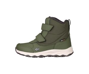 Winterstiefel TROLLKIDS "KIDS HAFJELL WINTER BOOTS", Mädchen, Gr. 33, grün (moss), Synthetik, mehrfarbig, Schuhe Winterstiefel, Snowboots, Winterstiefel, Winterschuhe, für Kinder, wasserdicht (5257631