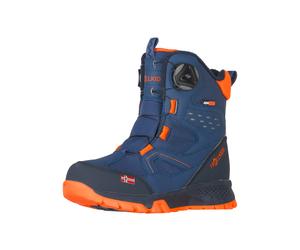 Winterstiefel TROLLKIDS "KIDS KIRKENES WINTER BOOTS", Damen, Gr. 38, nordic blau, mystic blau, flame orange, Synthetik, Textil, Schuhe Winterstiefel, Winterschuhe, Winterboots, wasserdicht, reflektier