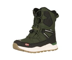 Winterstiefel TROLLKIDS "KIDS NORDKAPP WINTER BOOTS XT", Damen, Gr. 36, grün (ivy, schwarz), Synthetik, Schuhe Winterstiefel, Snowboots, Winterstiefel, Winterschuhe, für Kinder, wasserdicht (43975556-