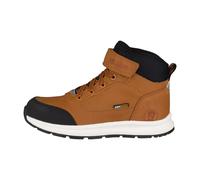 Winterstiefel TROLLKIDS "KIDS STAVANGER MID CUT XT", Mädchen, Gr. 33, braun (caramel), Synthetik, Textil, mehrfarbig, Schuhe Winterstiefel, wasserdicht, Klettverschluss, reflektierende Details (734826