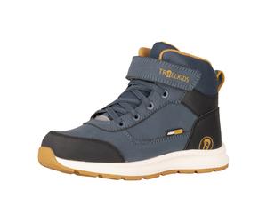 Winterstiefel TROLLKIDS "KIDS STAVANGER MID CUT XT", Mädchen, Gr. 38, nordic blau, mystic blau, Mesh, Synthetik, Schuhe Winterstiefel, wasserdicht (45525621-38) nordic blau, mystic blau