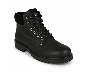 Winterstiefel WRANGLER "ARCH FUR MEN HIGH", Herren, Gr. 44, triple schwarz, Leder, Schuhe Winterstiefel, gefüttert (77639866-44) triple schwarz