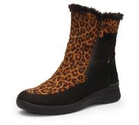 Winterstiefelette ARA "MÜNCHEN", Damen, Gr. 42, schwarz (leo, schwarz), Lederimitat, Textil, Schuhe Winterstiefelette, Snowboots, Winterstiefel mit Gore-Tex und schuhweite H (sehr weit) (92206365-42)