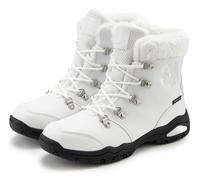 Winterstiefelette LASCANA "Winterboots, Outdoorstiefelette, Stiefel, Stiefelette, Schneestiefel", Damen, Gr. 41, weiß, Obermaterial: 100% Synthetik. Decksohle: 100% Polyester. Futter: 100% Polyester.
