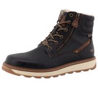 Winterstiefelette MUSTANG SHOES "Elio", Herren, Gr. 42, schwarz, Lederimitat, Textil, Basic, Schuhe Winterstiefelette, Schnürstiefel, Winterstiefel mit Warmfutter (71248537-42) schwarz