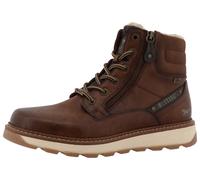 Winterstiefelette MUSTANG SHOES "Elio", Herren, Gr. 43, braun, Lederimitat, Textil, Basic, Schuhe Winterstiefelette, Schnürstiefel, Winterstiefel mit Warmfutter (23408954-43) braun
