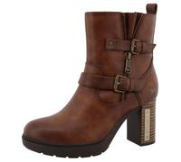 Winterstiefelette MUSTANG SHOES "Nana", Damen, Gr. 40, braun, Lederimitat, Textil, used, Schuhe Winterstiefelette, Boots, Winterstiefelette mit Reißverschluss (53390613-40) braun