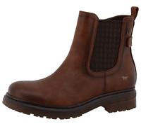 Winterstiefelette MUSTANG SHOES "Patricia", Damen, Gr. 37, braun (dunkelbraun), Lederimitat, Textil, used, Schuhe Winterstiefelette, Winterboots, Stiefelette mit TEX-Membrane (41808030-37) dunkelbraun