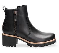 Winterstiefelette PANAMA JACK, Damen, Gr. 42, schwarz, Nappaleder, unifarben, Schuhe Winterstiefelette, Boots, Profilsohle, Warmfutter, Reißverschlüsse, mit Anziehlasche (15713901-42) schwarz