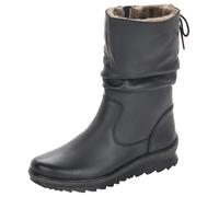Winterstiefelette REMONTE, Damen, Gr. 41, schwarz, Leder, Schuhe Winterstiefelette, mit gerafftem Schaft (75980952-41) schwarz
