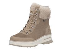 Winterstiefelette REMONTE "FIBER GRIP", Damen, Gr. 42, camelfarben, beige, Leder, Textil, Veloursleder, Schuhe, Winterboots, Outdoorboots mit wasserabweisender TEX-Membran (40175328-42) camelfarben, b