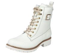 Winterstiefelette RIEKER, Damen, Gr. 36, Warmfutter, weiß, Lederimitat, unifarben, Schuhe Winterstiefelette, mit Reißverschluss und wasserabweisender riekerTEX-Membran (84246317-36) weiß