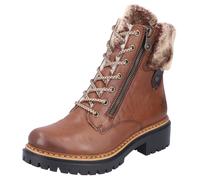Winterstiefelette RIEKER, Damen, Gr. 37, braun, Lederimitat, Textil, Schuhe Winterstiefelette, mit Fellimitat am Schaft (95159620-37) braun