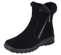 Winterstiefelette RIEKER, Damen, Gr. 38, schwarz, Textil, Veloursleder, Schuhe Winterstiefelette, mit wasserabweisender riekerTEX-Membran (28113464-38) schwarz