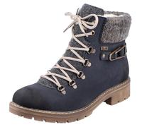 Rieker Winterstiefelette mit Strickrand und -TEX, nachtblau-grau