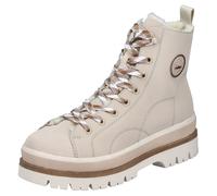 Winterstiefelette RIEKER, Damen, Gr. 39, hellbeige, Lederimitat, Schuhe Winterstiefelette, Plateauboots, Schnürboots, Profilsohle, mit Warmfutter (11112066-39) hellbeige