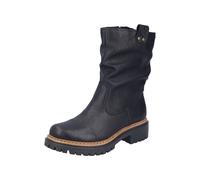 Stiefel RIEKER "Rieker Stiefel Lederimitat", Damen, Gr. 39, Textil, schwarz (schwarz, schwarz), Lederimitat, Schuhe Stiefel (88260711-39) schwarz, schwarz