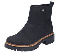 Winterstiefelette RIEKER, Damen, Gr. 41, schwarz, Lederimitat, unifarben, Schuhe Winterstiefelette, Winterboots, Ankleboots, Profilsohle, mit Innenreißverschluss (53783259-41) schwarz