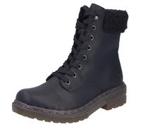 Winterstiefelette RIEKER, Damen, Gr. 42, schwarz, Lederimitat, Textil, unifarben, Basic, Schuhe Winterstiefelette, mit Innenreißverschluss (66221054-42) schwarz