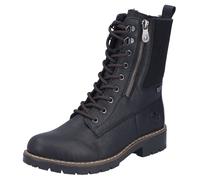 Winterstiefelette RIEKER, Damen, Gr. 42, schwarz, Lederimitat, unifarben, Schuhe Winterstiefelette, Winterboots, Schnürboots mit wasserabweisender riekerTEX-Membran (51251166-42) schwarz