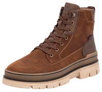 Winterstiefelette RIEKER EVOLUTION, Herren, Gr. 43, braun (dunkelbraun), Leder, Lederimitat, Schuhe Winterstiefelette, Plateaustiefel, Schnürstiefel mit wasserabweisender TEX-Membran (28573034-43) dun