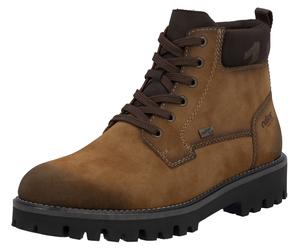 Winterstiefelette RIEKER, Herren, Gr. 40, braun, dunkelbraun, Lederimitat, used, Schuhe Winterstiefelette, Winterboots, Outdoorstiefelette mit TEX und Innenreißverschluss (19642319-40) braun, dunkelbr