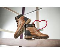 Winterstiefelette RIEKER, Herren, Gr. 40, Schurwolle, braun (cognac), Leder, Lederimitat, Schuhe Winterstiefelette, Winterboots mit TEX - "150 Jahre Rieker" Jubiläumsartikel (24823533-40) cognac