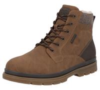 Winterstiefelette RIEKER, Herren, Gr. 41, braun, dunkelbraun, Lederimitat, Textil, Basic, Schuhe Winterstiefelette, Winterboots, Schnürboots mit Innenreißverschluss und RiekerTex (21024425-41) braun,