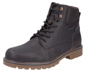 Winterstiefelette RIEKER, Herren, Gr. 41, kastanie, Leder, Lederimitat, unifarben, Schuhe Winterstiefelette, Winterboots, Schnürboots mit wasserabweisender riekerTEX-Membran (12592134-41) kastanie