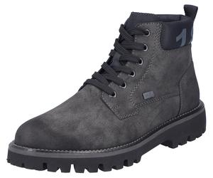 Winterstiefelette RIEKER, Herren, Gr. 44, grau (anthrazit), Lederimitat, used, Schuhe Winterstiefelette, Winterboots, Outdoorstiefelette mit TEX und Innenreißverschluss (45687232-44) anthrazit