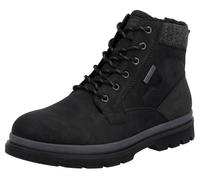 Winterstiefelette RIEKER, Herren, Gr. 44, schwarz, grau, Lederimitat, Textil, Basic, Schuhe Winterstiefelette, Winterboots, Schnürboots mit Innenreißverschluss und RiekerTex (12840765-44) schwarz, gra