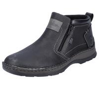 Winterstiefelette RIEKER, Herren, Gr. 44, schwarz, Leder, Lederimitat, Schuhe Winterstiefelette, mit beidseitigen Reißverschlüssen (76386827-44) schwarz