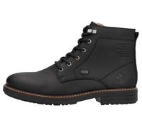 Winterstiefelette RIEKER, Herren, Gr. 44, schwarz, Leder, Lederimitat, Schuhe Winterstiefelette, Urban-Stiefelette, Winterboots mit wasserabweisender TEX-Membran (36621018-44) schwarz