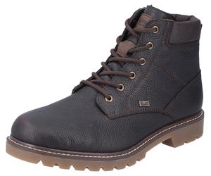 Winterstiefelette RIEKER, Herren, Gr. 46, braun (dunkelbraun), Leder, Lederimitat, Schuhe Winterstiefelette, mit TEX-Membran (17780464-46) dunkelbraun
