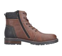 Winterstiefelette RIEKER, Herren, Gr. 46, braun (dunkelbraun), Lederimitat, Schuhe Winterstiefelette, mit Schaftpolsterung (94816654-46) dunkelbraun