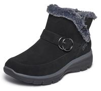 Winterstiefelette SKECHERS "EASY GOING-", Damen, Gr. 36, schwarz, Veloursleder, Schuhe Winterstiefelette, Winterboots mit Skechers Hands Free Slip-ins (60321450-36) schwarz