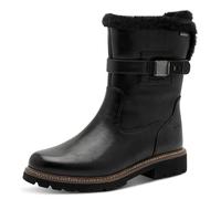 Winterstiefelette TAMARIS, Damen, Gr. 39, schwarz, Lederimitat, unifarben, Schuhe Winterstiefelette, Blockabsatz, Winterboots mit Zierriegel und Innenreißverschluss (18380307-39) schwarz