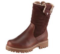 Winterstiefelette TAMARIS, Damen, Gr. 40, cognac, Leder, Veloursleder, used, Schuhe Winterstiefelette (36670229-40) cognac