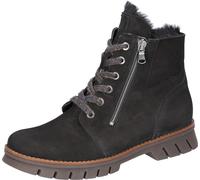 Winterstiefelette WALDLÄUFER "H-XARA", Damen, Gr. 4,5 (37,5), schwarz, Lammfell, Nubukleder, unifarben, Schuhe Winterstiefelette, Winterboots, Bequemschuh in Bequemweite G (= weit) (97122925-4,5) schw