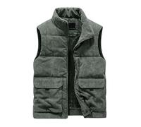 Winterweste Herren Fleeceweste Steppweste Ärmellose Puffer Weste Jacke Ärmellos Westen Armellose Wattierte Weste Stepp Herren Gefüttert Winter Herrenwesten Übergrößen Mens Gilets Gilet Männer Outdoor