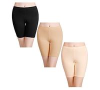 wirarpa Boxershorts Damen 3er Pack Lang Baumwolle Unterwäsche Weich Panties Hosen Unter Kleid Größe L