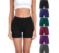 wirarpa Damen Panties Boxershorts Radlerhose Damen Kurze Modal Unterhose für unter Kleider 6er Pack Mehrfarbig Größe S