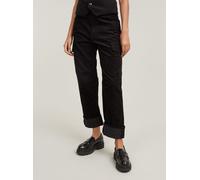 Wirkhose G-STAR "Cargo Pants Cord 3D Boyfriend", Damen, Gr. 23, schwarz (dk schwarz), Obermaterial: 100% Baumwolle, Hosen (83738845-23) dk schwarz